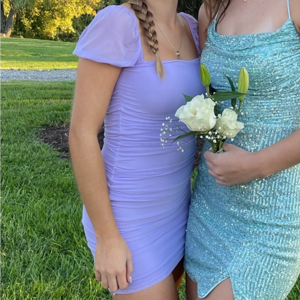 Purple homecoming dress - Picture 3 of 5